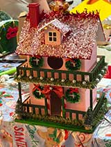 Miniature Holiday House Decorating Graphic